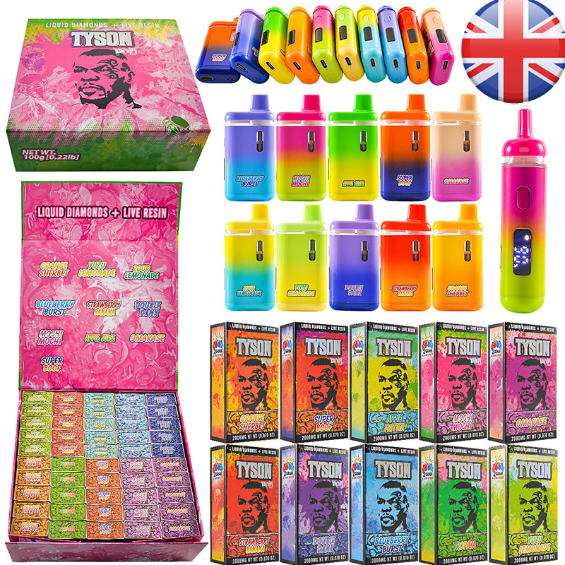 UK Warehouse Stock Tyson 2g Diposable Vape 10 Flavors Type C 