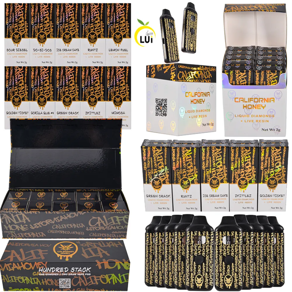 California Honey 2g Disposable Vape Empty Liquid Diamonds Wholesale