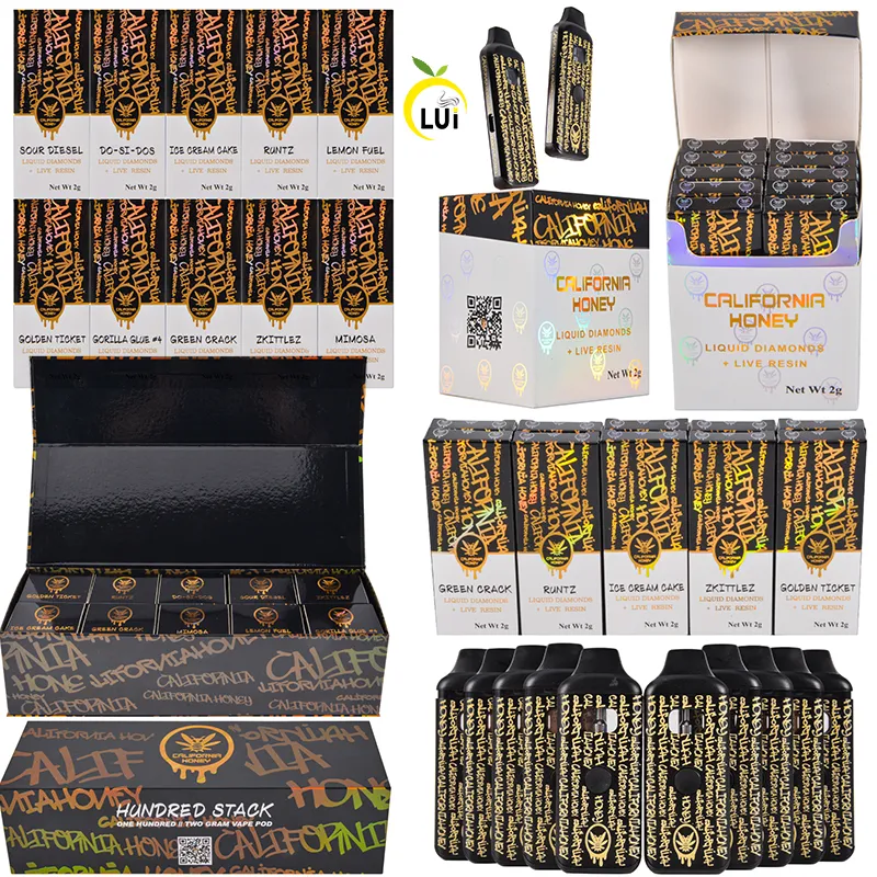 California Honey 2g Disposable Vape Empty Liquid Diamonds Wholesale