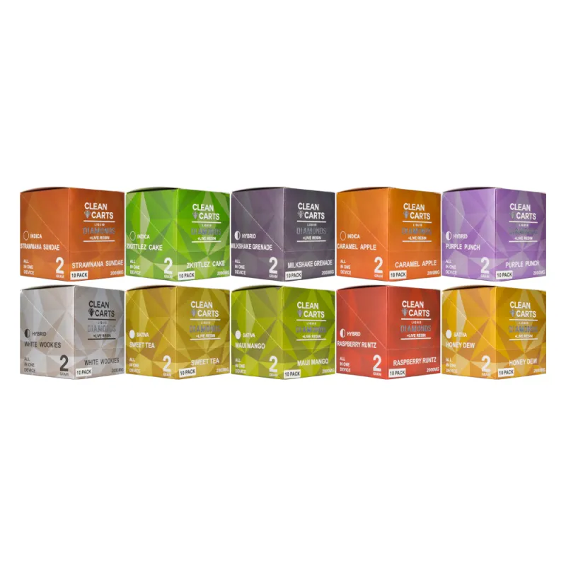 Clean Carts 2g Liquid Diamonds Live Resin Disposable Vape For sale