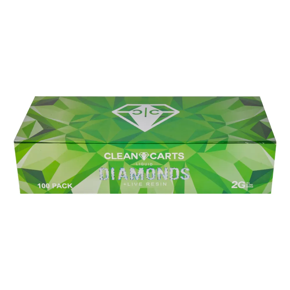 Clean Carts 2g Liquid Diamonds Live Resin Disposable Vape For sale