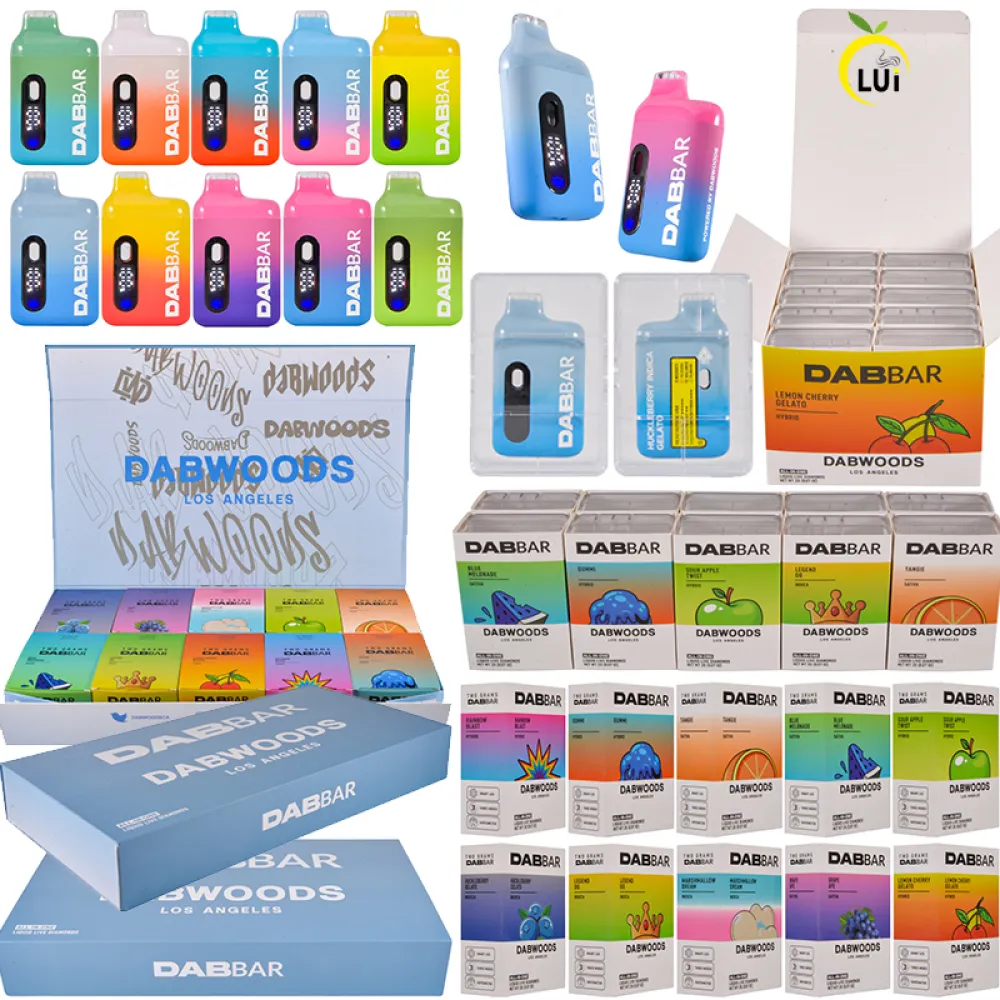 Dab Bar Dabwoods 2g Disposable Vape Los Angeles Vaporizer Digital Screen Wholesale