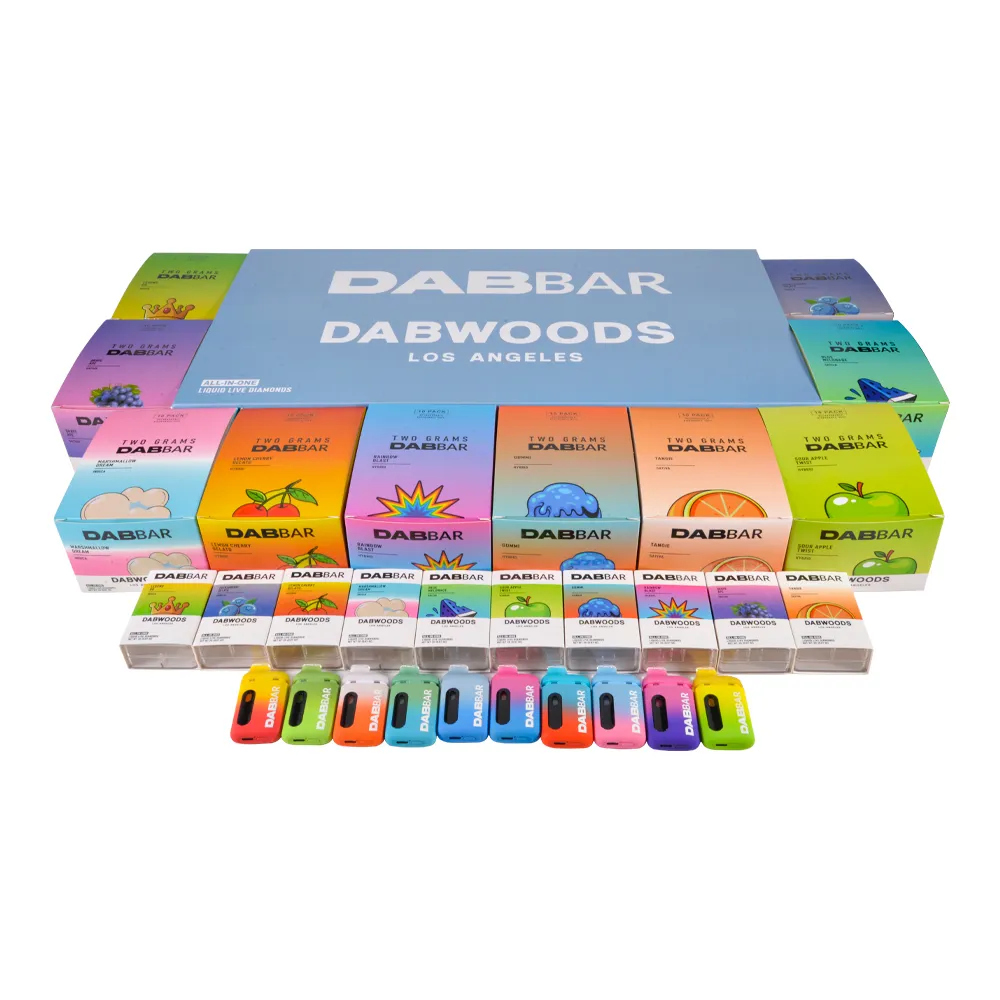 Dab Bar Dabwoods 2g Disposable Vape Los Angeles Vaporizer Digital Screen Wholesale