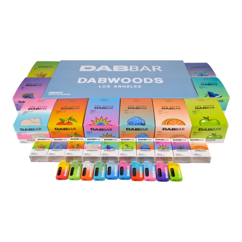 Dab Bar Dabwoods 2g Disposable Vape Los Angeles Vaporizer Digital Screen Wholesale
