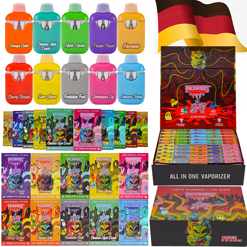 Germany warehouse stock Packwoods X Runtz Digital Screen Disposable Vape 2g