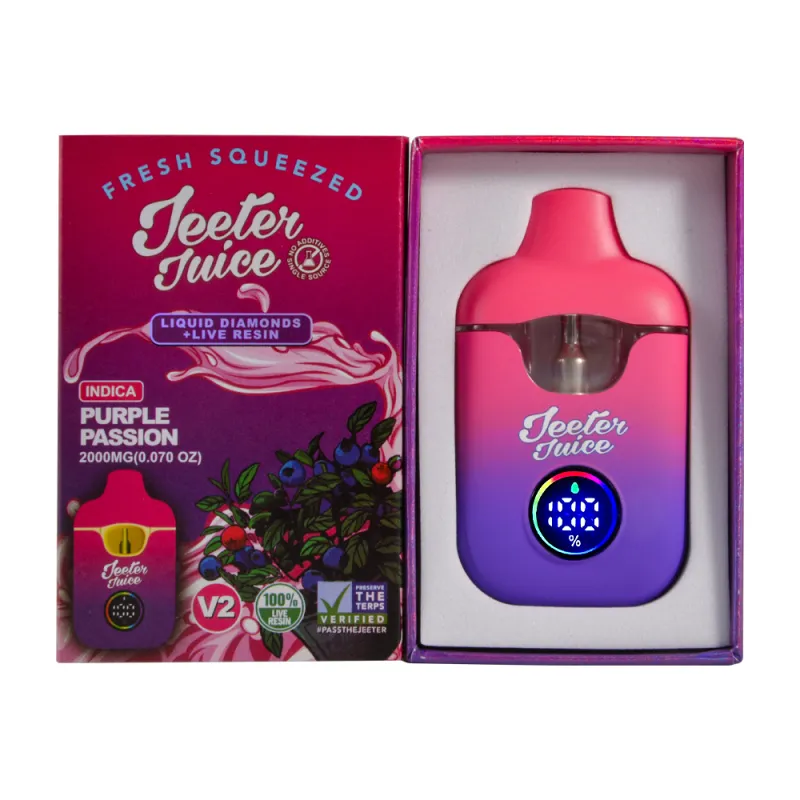 USA Warehouse Jeeter Juice V2 2 Gram LED Screen Disposable Vape
