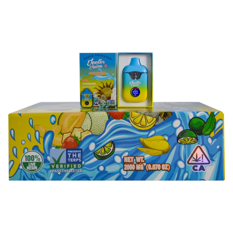 USA Warehouse Jeeter Juice V2 2 Gram LED Screen Disposable Vape