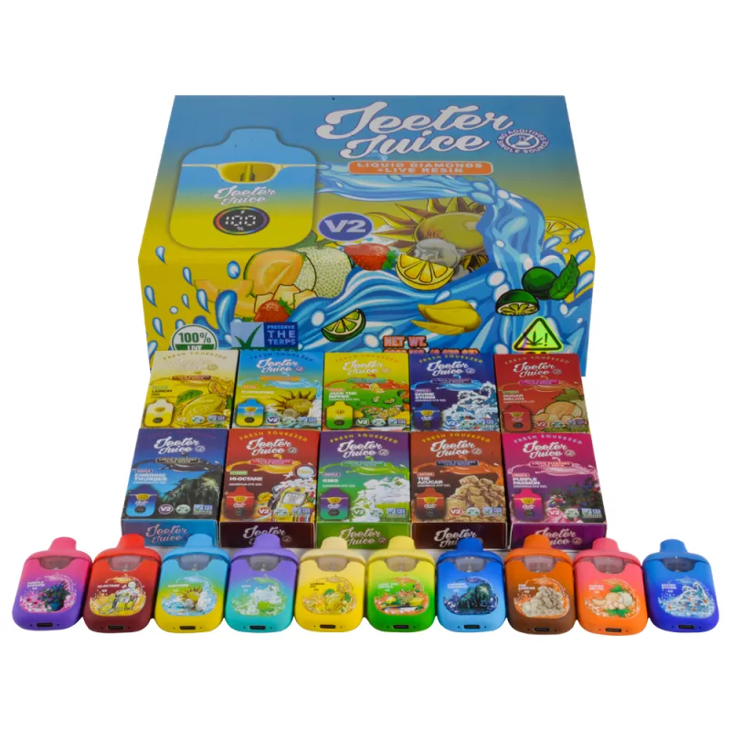 USA Warehouse Jeeter Juice V2 2 Gram LED Screen Disposable Vape