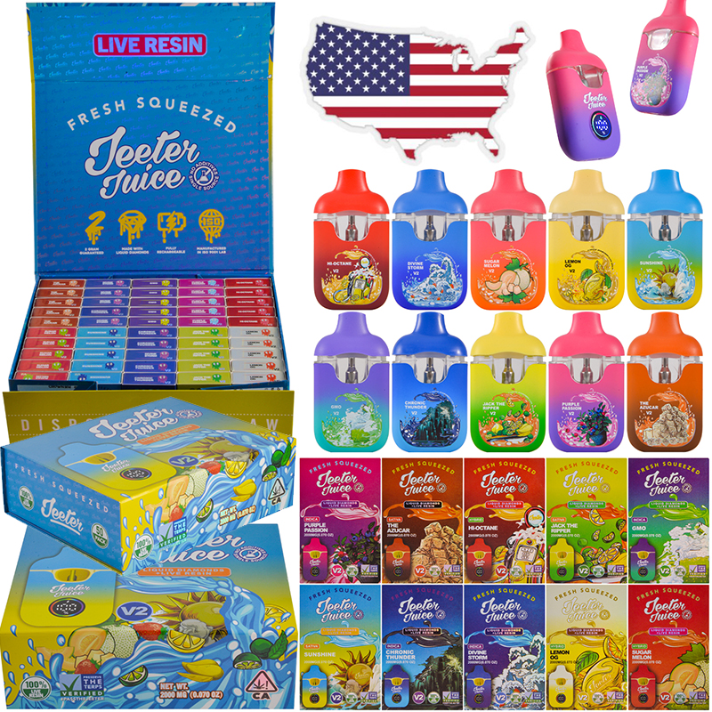 USA Warehouse Jeeter Juice V2 2 Gram LED Screen Disposable Vape