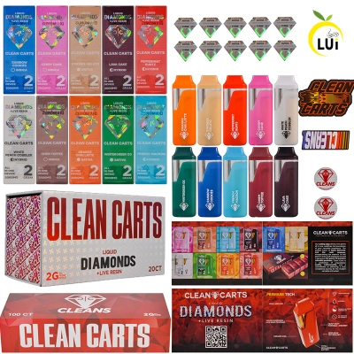 Clean Carts 2g Disposable Vape Wholesale Empty Device Pods Rechargeable 01