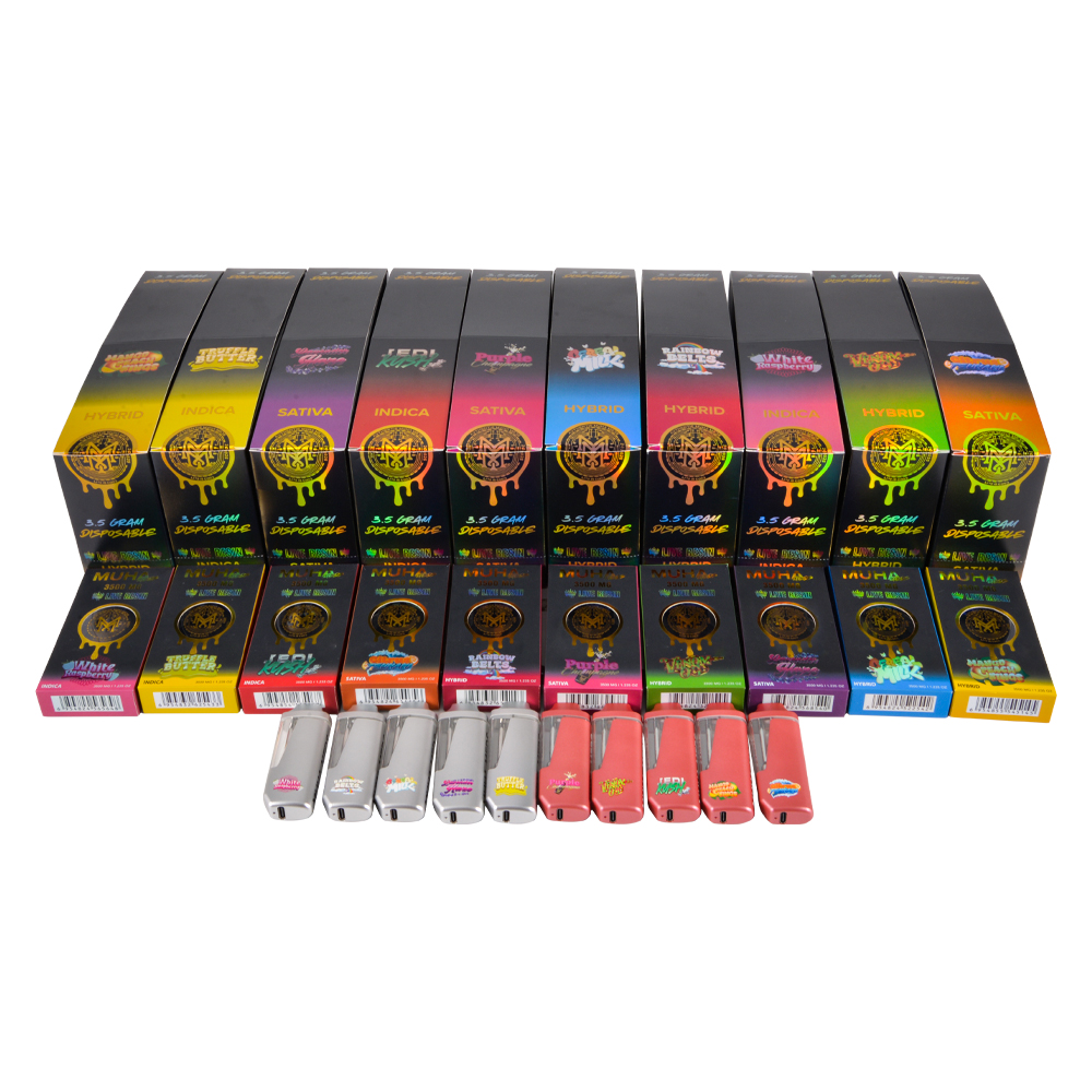 Muha Meds 3.5ML Empty Disposable Vape Grey&Pink Vaper Bulk For Sale