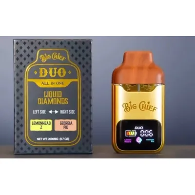 2g Big Chief Dispo Vape With Screen Disposable Dual Tank 1ml+1ml Wholesale 02