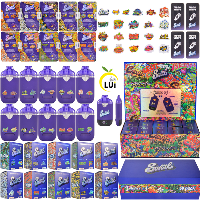 Swirl Switch 2g Disposable Vape With Screen Dual Chamber Vaporizers