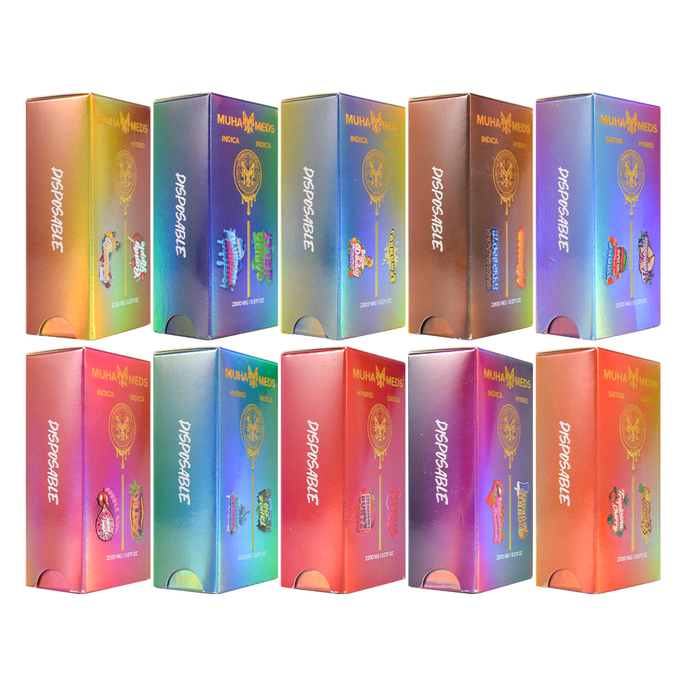 Muha Meds Dual Chamber 1ML+1ML Disposable Vape With LED Screen DIspo Wholesale