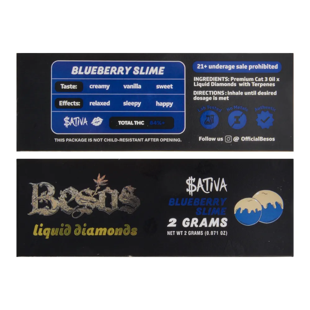 Besos 2g Golden Disposable Vape in USA Warehouse 500pcs/lot Device Pods