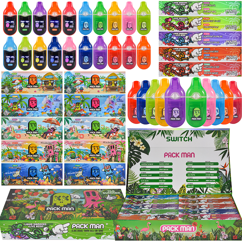 Mexico Warehouse Packman V6 Summer 2g Disposable Dual Tank Dispo Wholesale