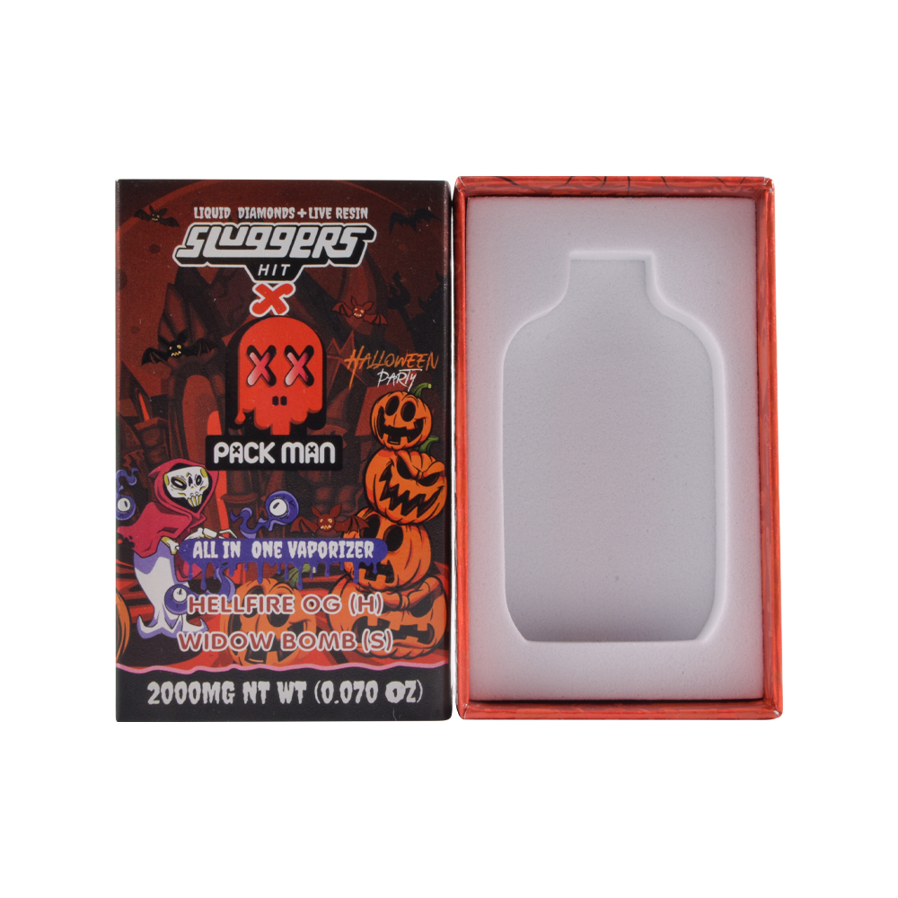 Sluggers Hit Halloween 2g Disposable Vape Empty Dual Chamber Dispo For Sale
