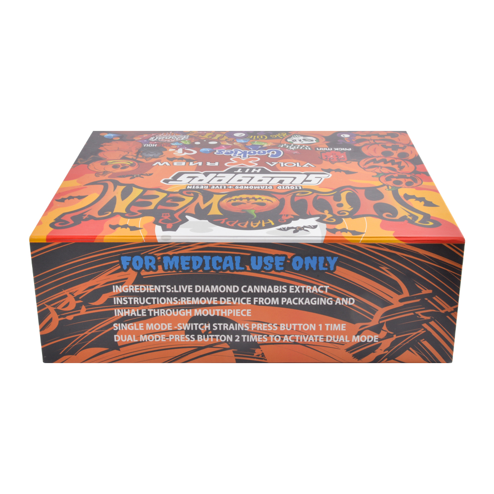 Sluggers Hit Halloween 2g Disposable Vape Empty Dual Chamber Dispo For Sale