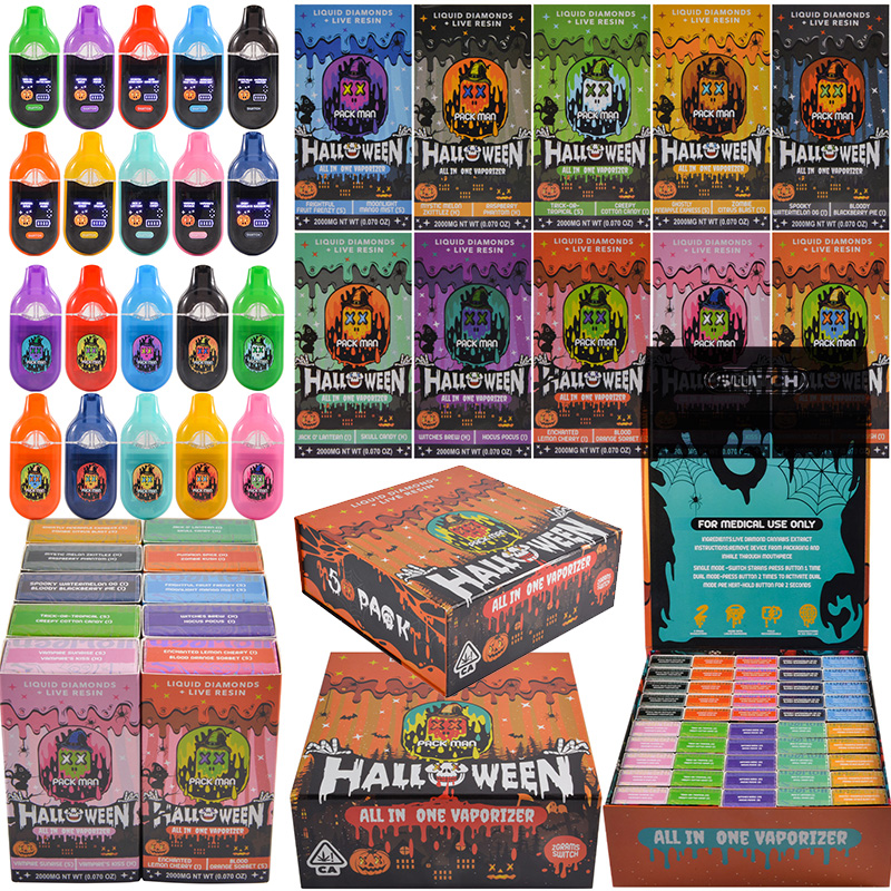 Packman Dual Chamber Halloween Dispo Vape Empty Disposable Wholesale