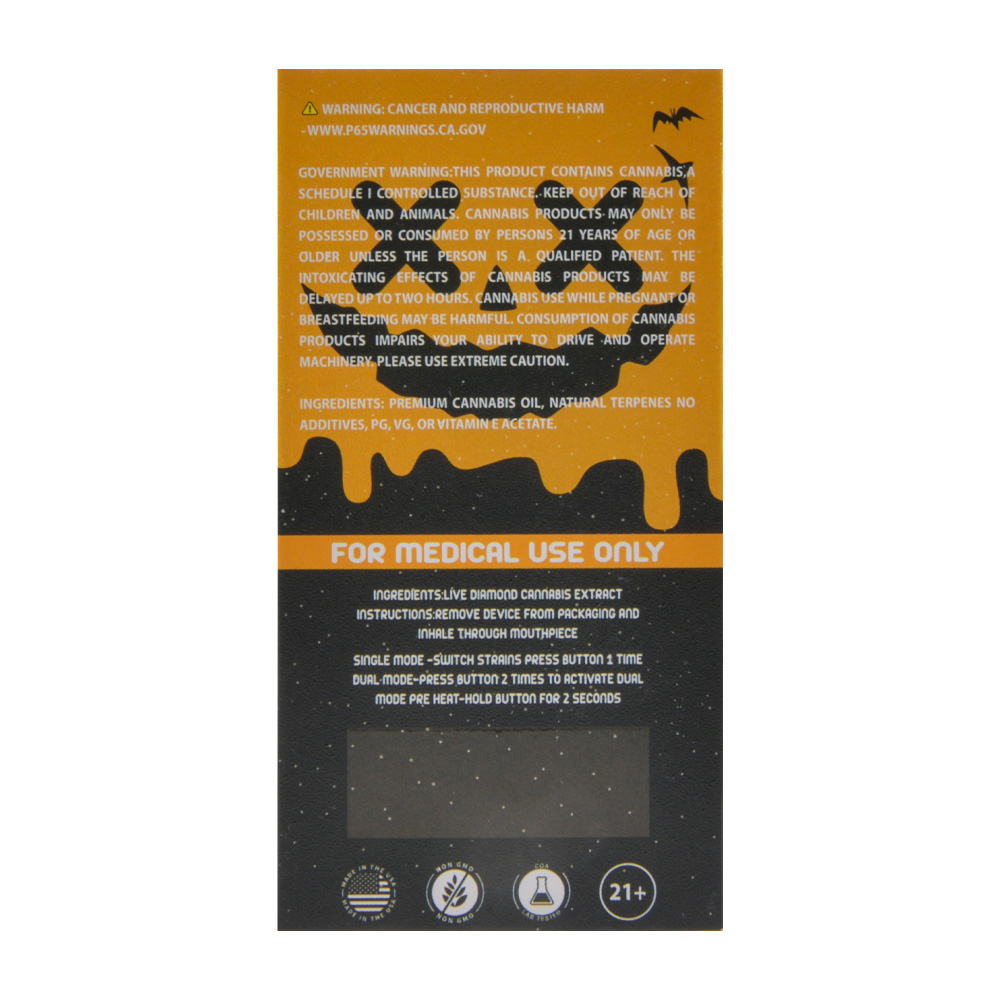 Packman Dual Chamber Halloween Dispo Vape Empty Disposable Wholesale