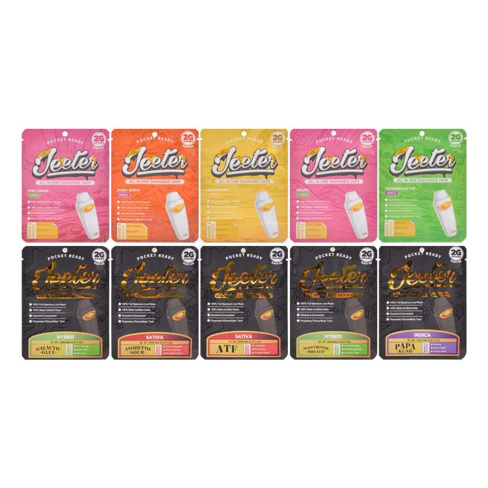 Jeeter Juice 2g Premium All in one white and black dispo empty Device Pods