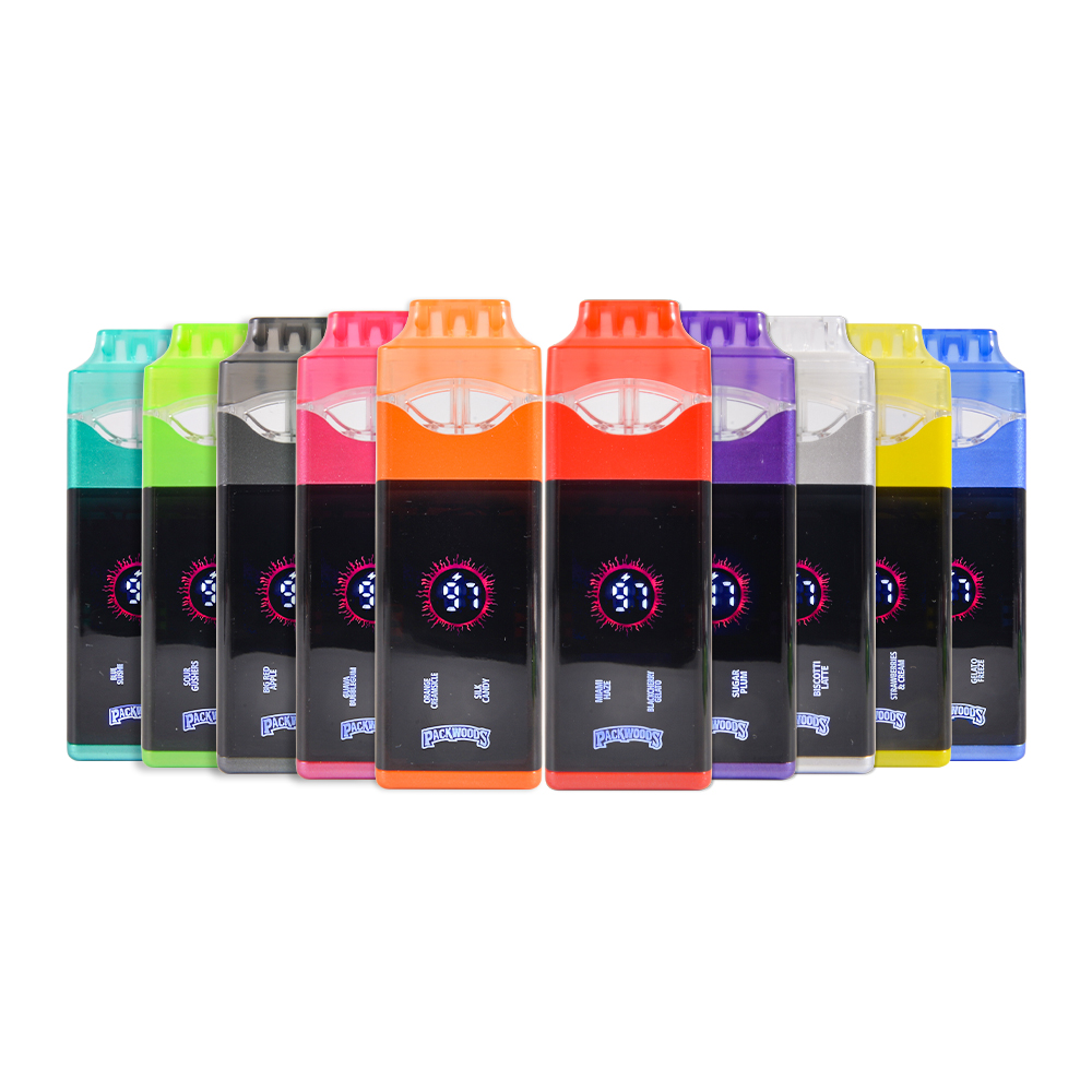 Packwoods 1g+1g Dual Chamber Disposable Vape Pen Wholesale With Digital Screen