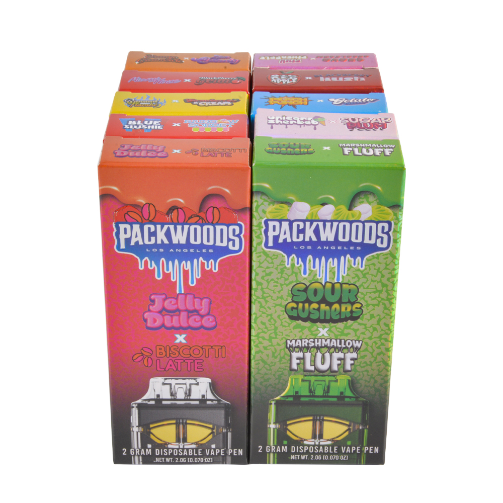 US Stock Packwoods 1g+1g Disposable Vape Wholesale in Bulk Screen Dispo