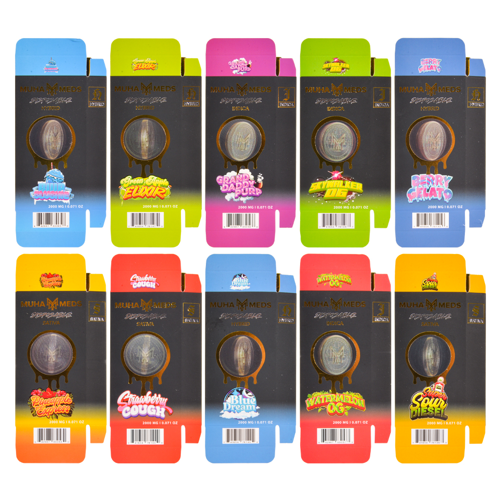 Mexico Warehouse Muha Meds We the people 2ml Empty Vape Dispo Wholesale