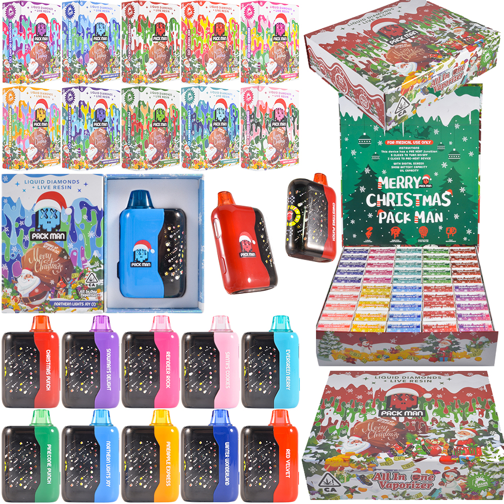 Poland Stock Packman Chritsmas Dispo Vape With Pulse Screen 