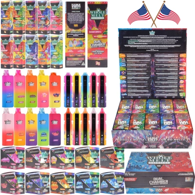 US Stock Wholemelt V7 Disposable Emty Dual Chamber 1g+1g Vape 01