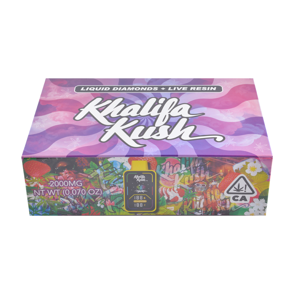 Khalifa Kush 2g Disposable Vape With Digital Screen Vape Empty