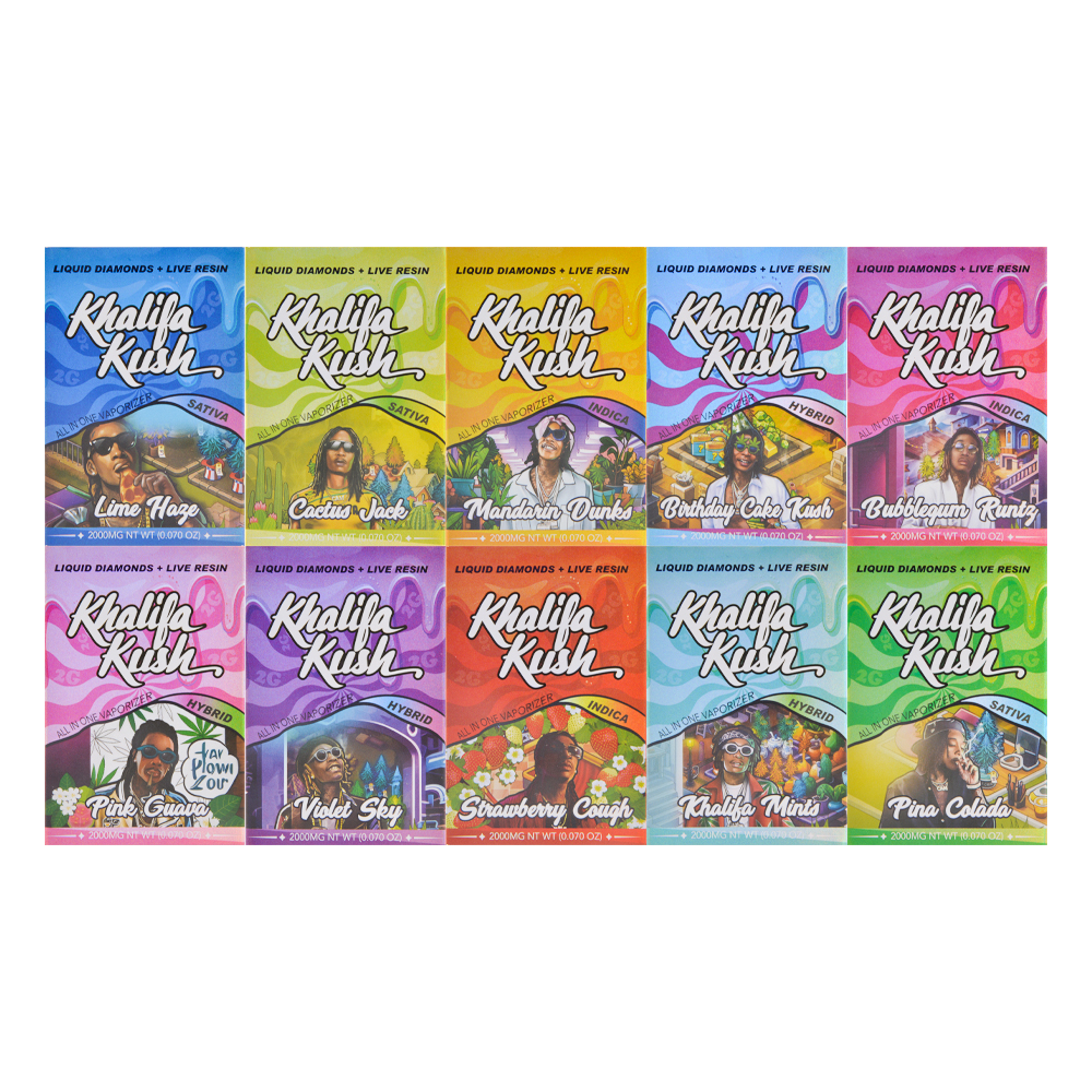 Khalifa Kush Disposable USA Warehouse 2g Disposable Vape LED Screen