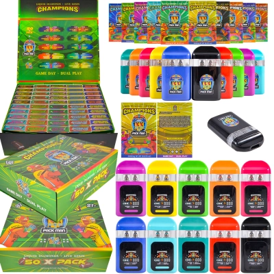 Packman x NFL Dual Chamber Disposable 1ml+1ml Empty Vape Wholesale 01