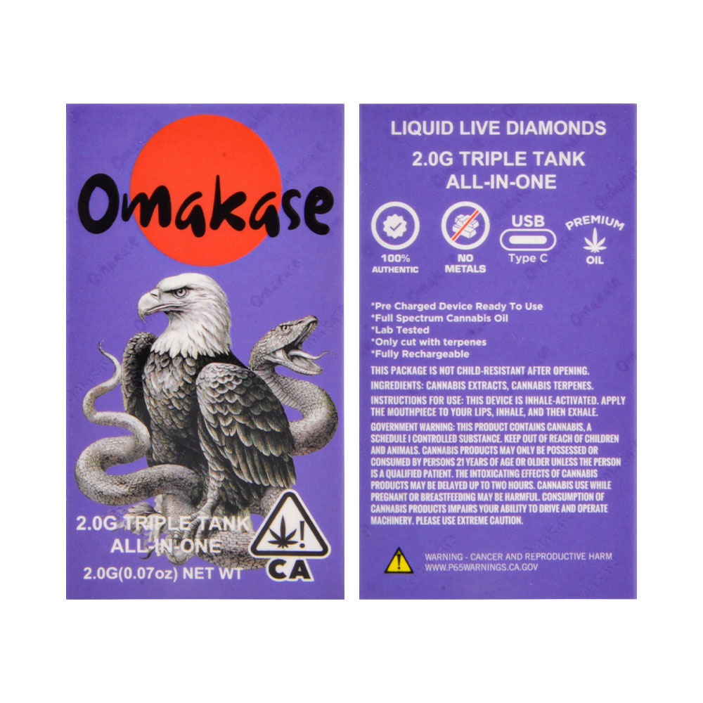 Omakase 2g Disposable Triple Tanks Empty Vape Pen Wholesale Vaporizers