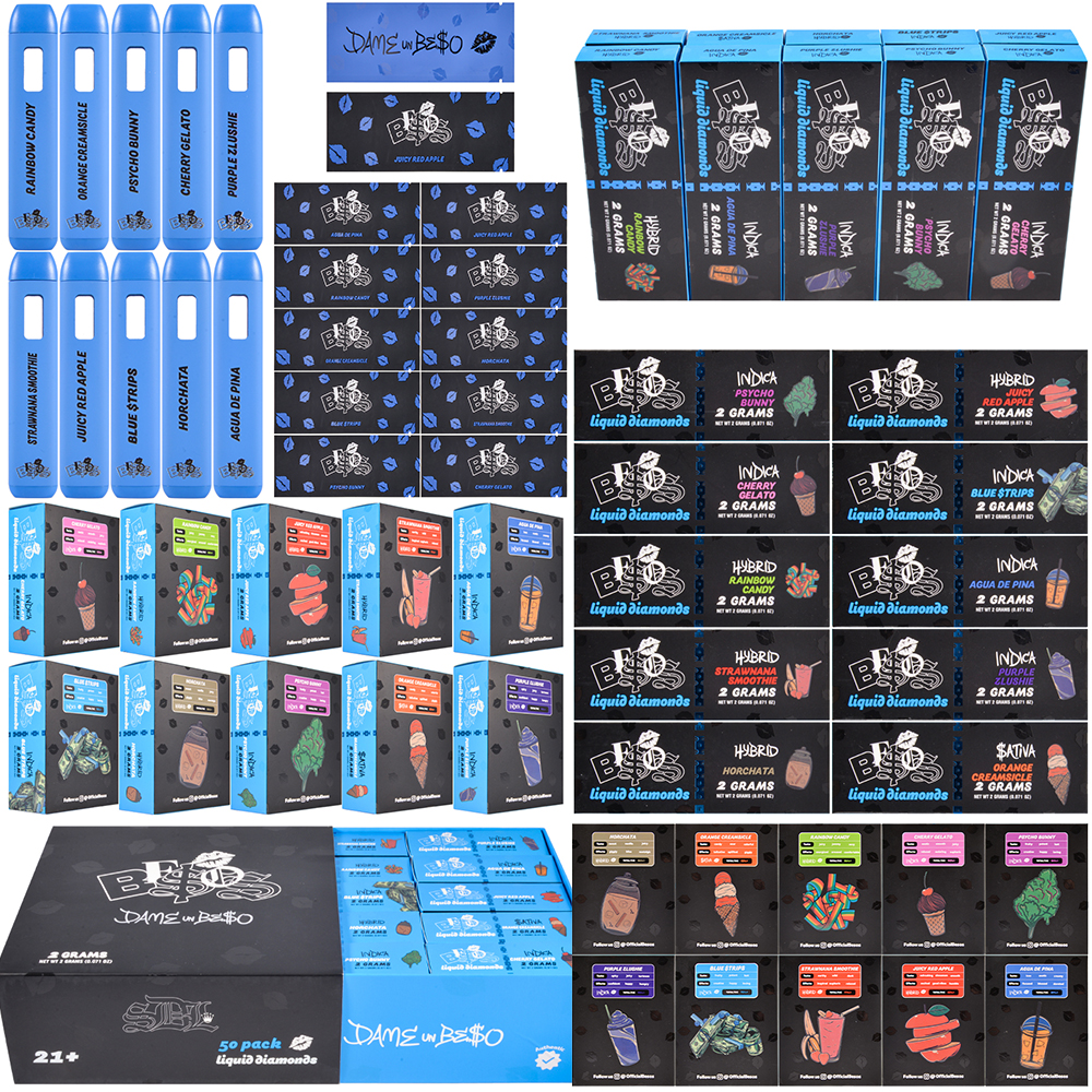 Besos 2g Blue Disposable Vape Pen Empty Dispos New Version