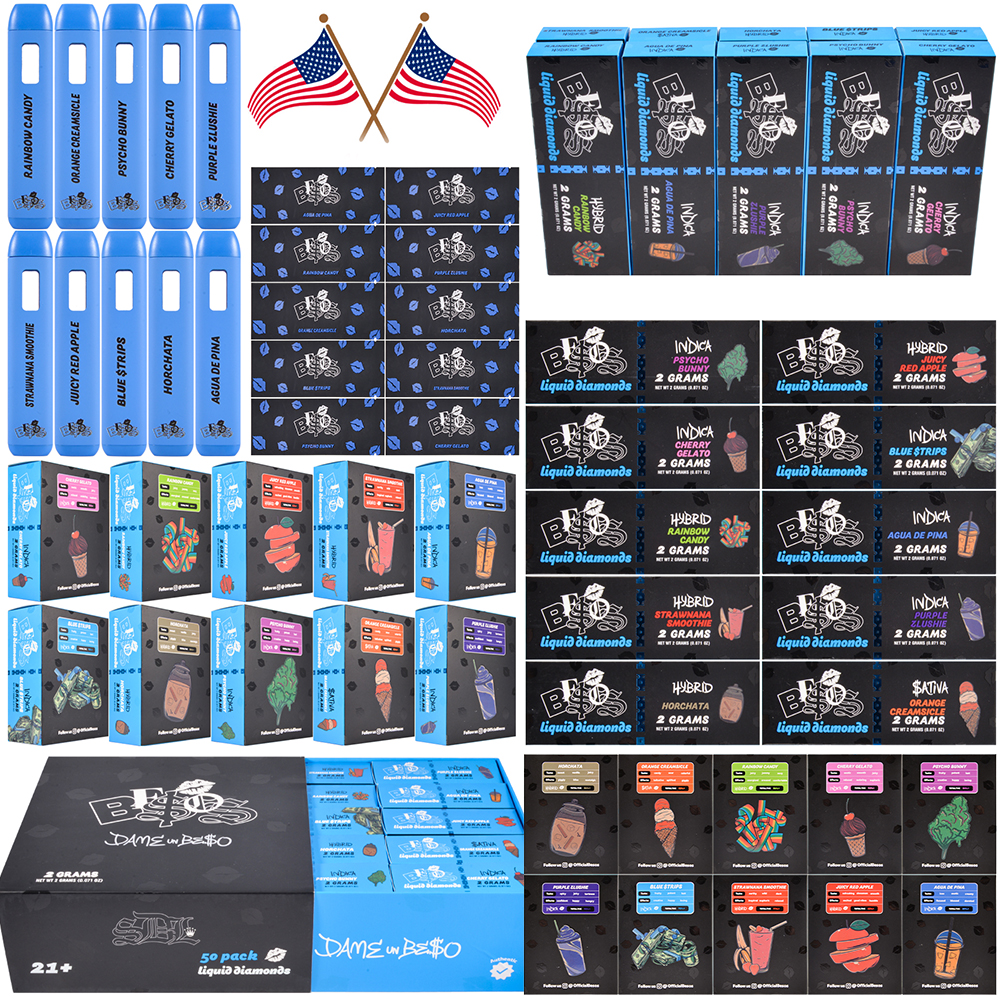 Besos 2ml Blue Disposable US Stock Vape Pen Empty Devices