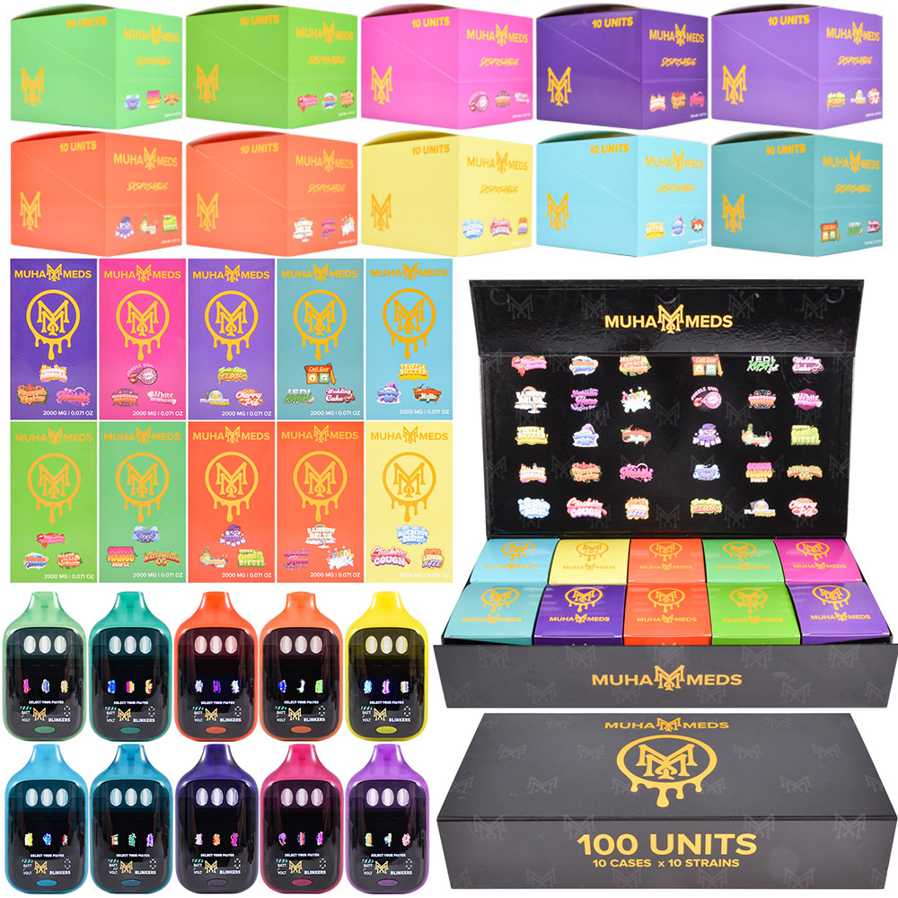 Muha Meds Triple Tanks Disposable Vapes 2ML Empty Vaporizers