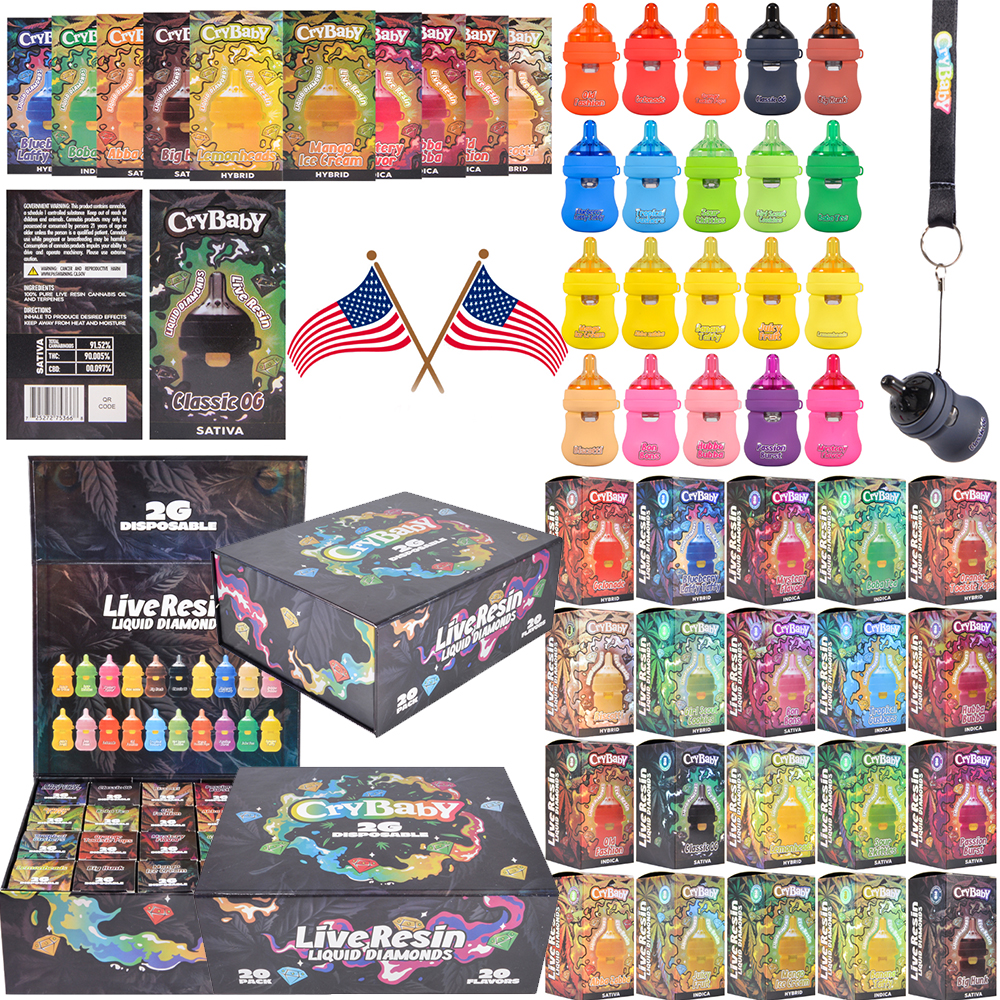 Crybaby 2g Baby Bottle Disposable USA Warehouse Empty Devices