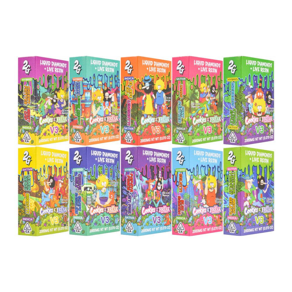 Cookies x the freak brothers V3 Disposable 2ml Vape Empty With LED Screen