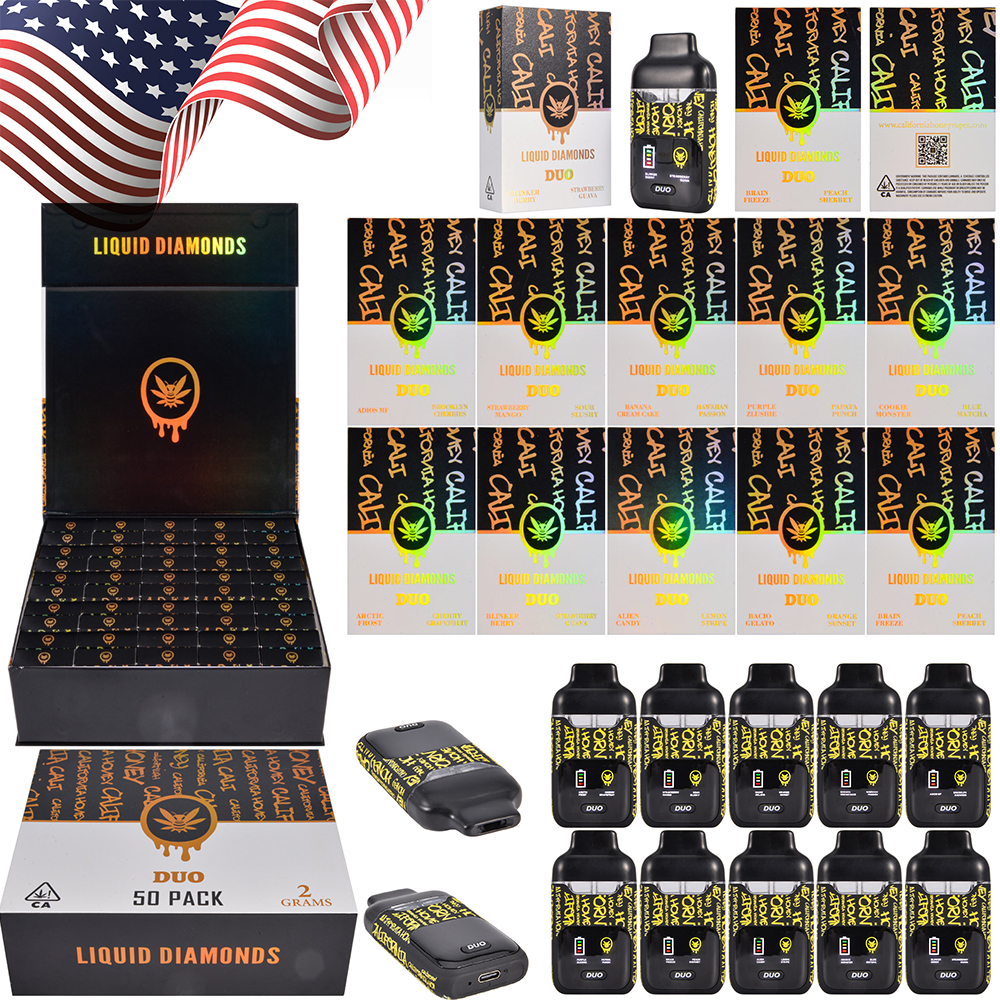 USA Warehouse Stock California Honey 1ml+1ml Dual Chamber Disposable