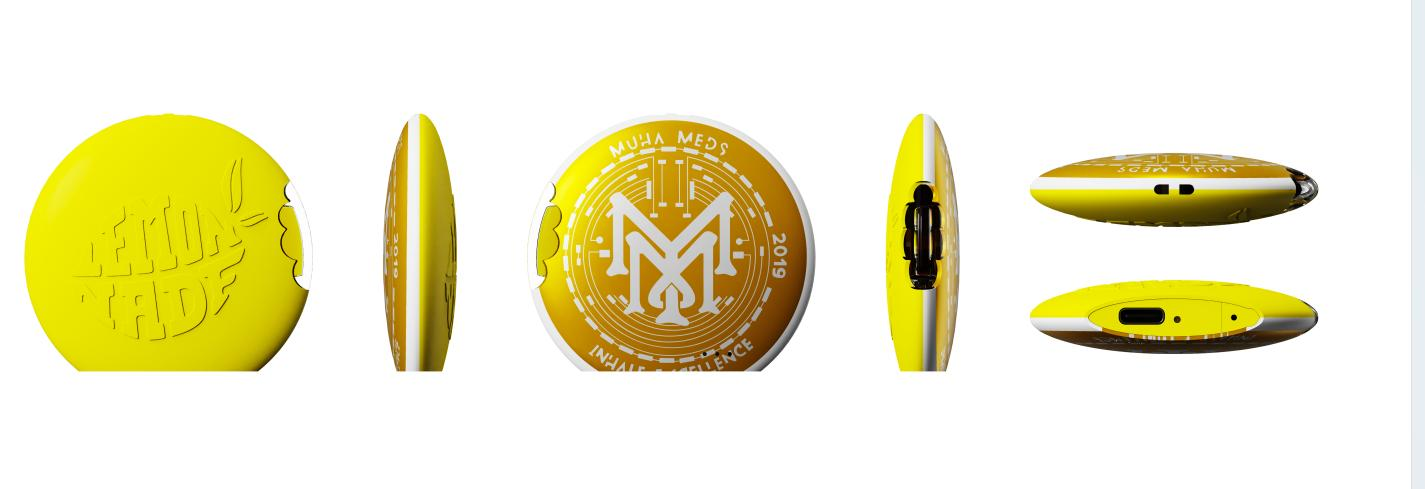 Muha Meds X Lemonade Round Shape Vape 2ml Dispo Empty Devices