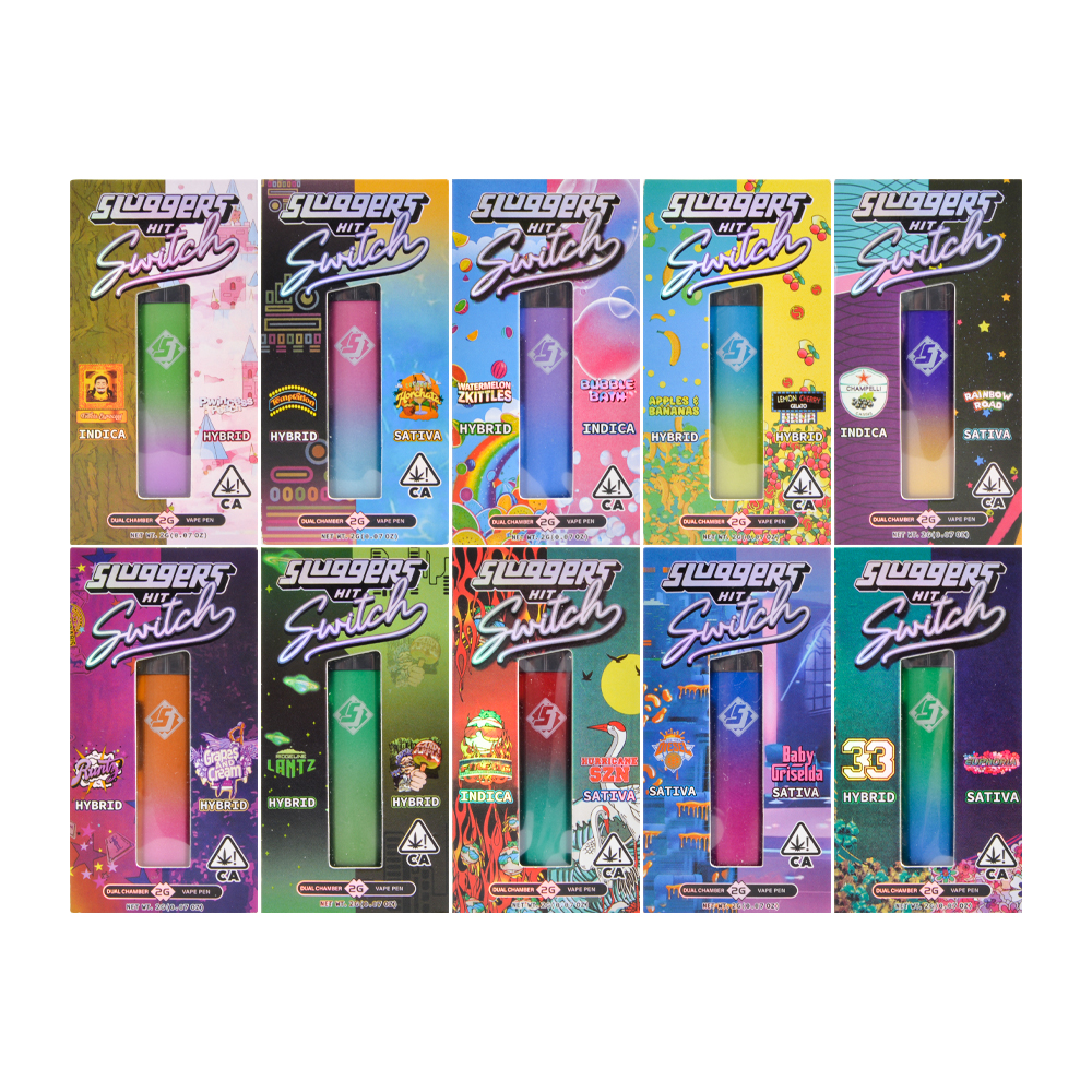 Sluggers Hitz 1ml +1ml Disposable Dual Chamber Empty Devices 