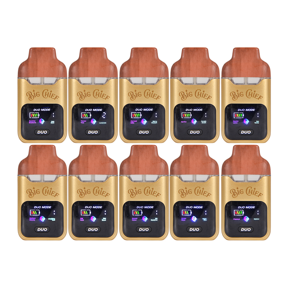 Big Chief Duo V2 2ml Disposable Vape Pen Dual Chamber Disposable LED Screen