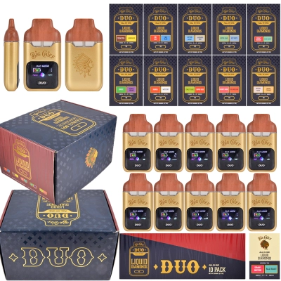 US Stock Big Chief 2ml Duo V2 Disposable Vape Pen Dual Chamber With LED Screen Vape 01