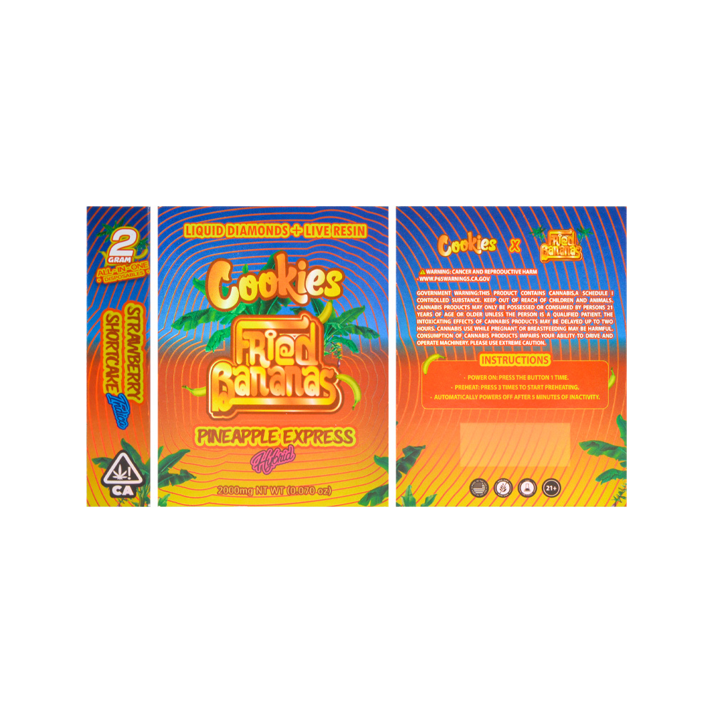 Cookies Fried Banana 2ml Disposable Vape Wholesale Empty Device