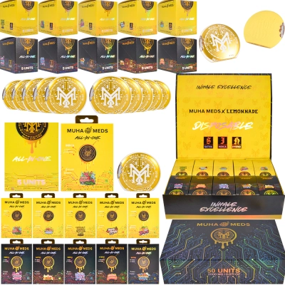 Muha Meds X Lemonade Round Shape Vape 2ml Dispo Empty Devices 01