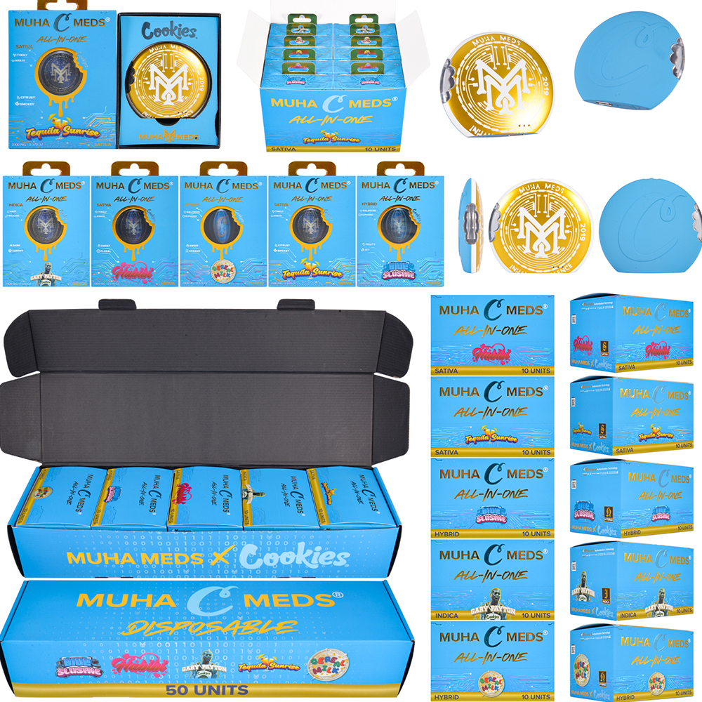 Muha Meds x Cookies 2g Collab Round Disposable Vape Empty Devices