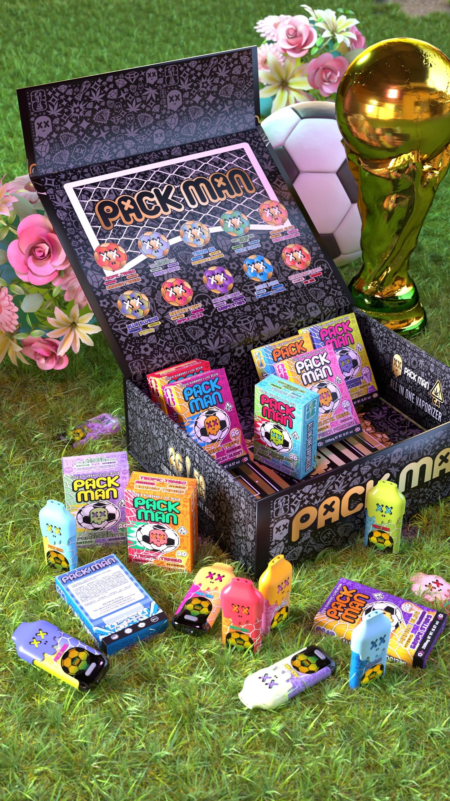 Packman x World Cup 2g Dual Chamber Disposable With LED Screen