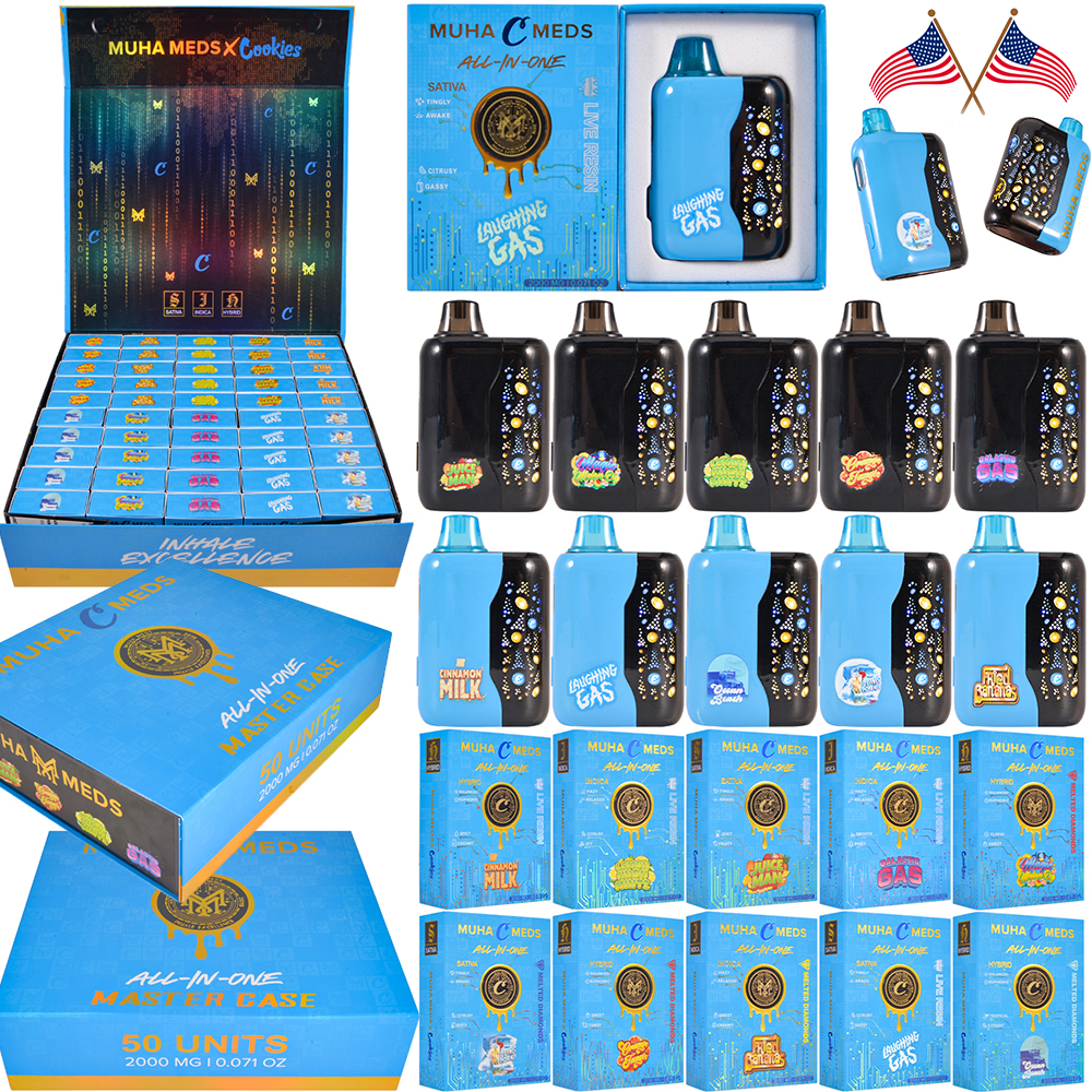 USA Warehouse Muha meds Cookeis Collab 2g Disposable LED Screen