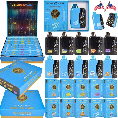 USA Warehouse Muha meds Cookeis Collab 2g Disposable LED Screen 01